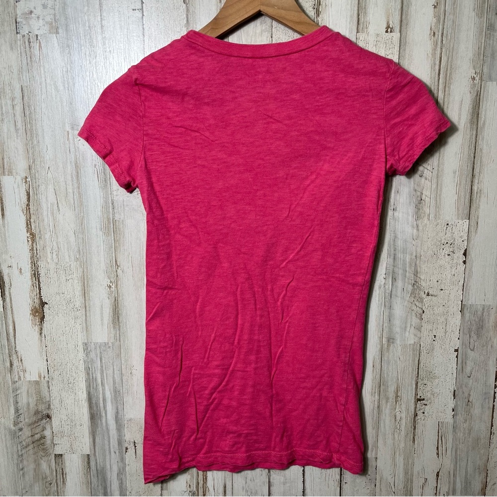 Aeropostale Vintage Y2K Pink Baby Tee Preppy Bella Swan Tight Womens Size XS - Picture 4 of 5
